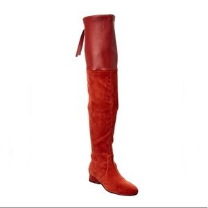 Stuart Weitzman Helena 30 Suede & Leather Boot